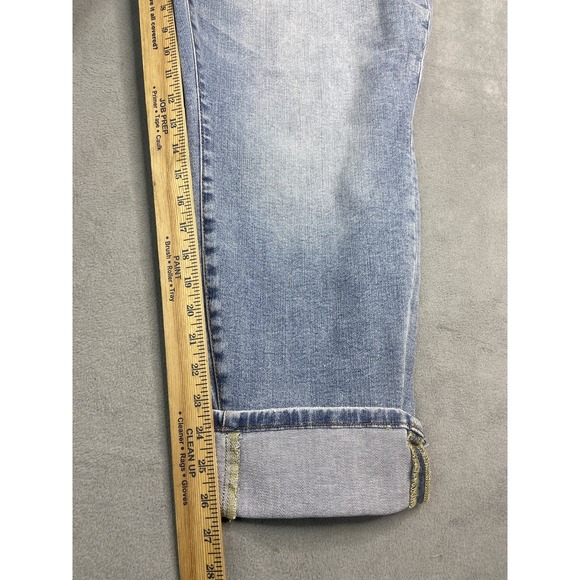 Judy Blue Jeans‎ Womens 24W Blue High Waist Boyfriend Stretch Cuff Denim JB88337 - Picture 8 of 14